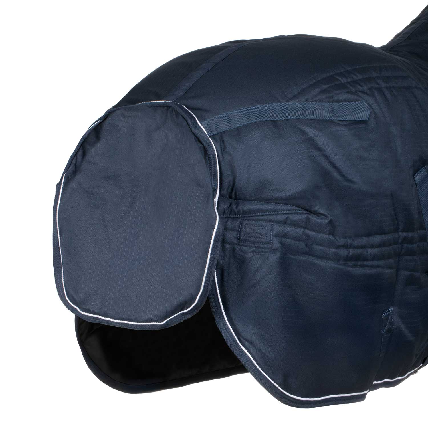 Acavallo heavy winter stable rug with fleece collar burgundy