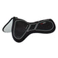 Memory foam half pad with rear riser support