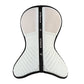 Non-slip half pad for stable saddle position black