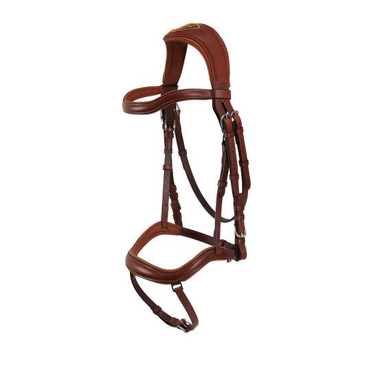Cognac anatomic bridle from Acavallo