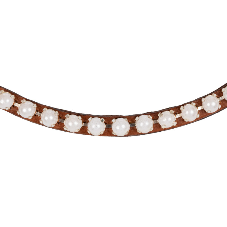  browband with white pearls