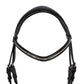 Leather drop noseband bridle for horses