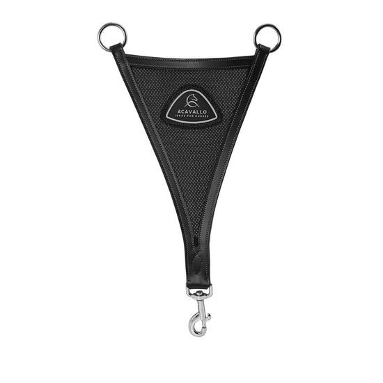 Leather Bib Martingale with Mesh Insert