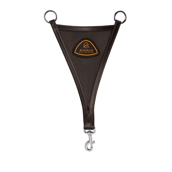 Acavallo Leather Bib Martingale with Mesh Insert