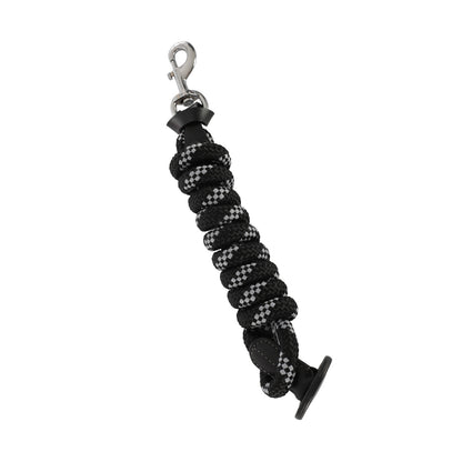 Nylon Braided Lead Rope with Leather Termination