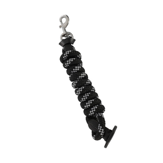 Nylon Braided Lead Rope with Leather Termination