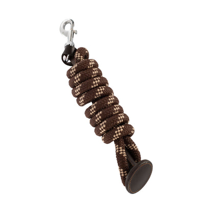 Nylon Braided Lead Rope with Leather Termination