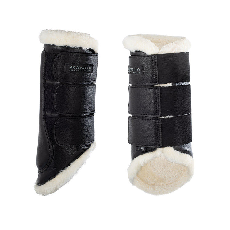 Acavallo Eco-leather Hind Brushing Horse Boots