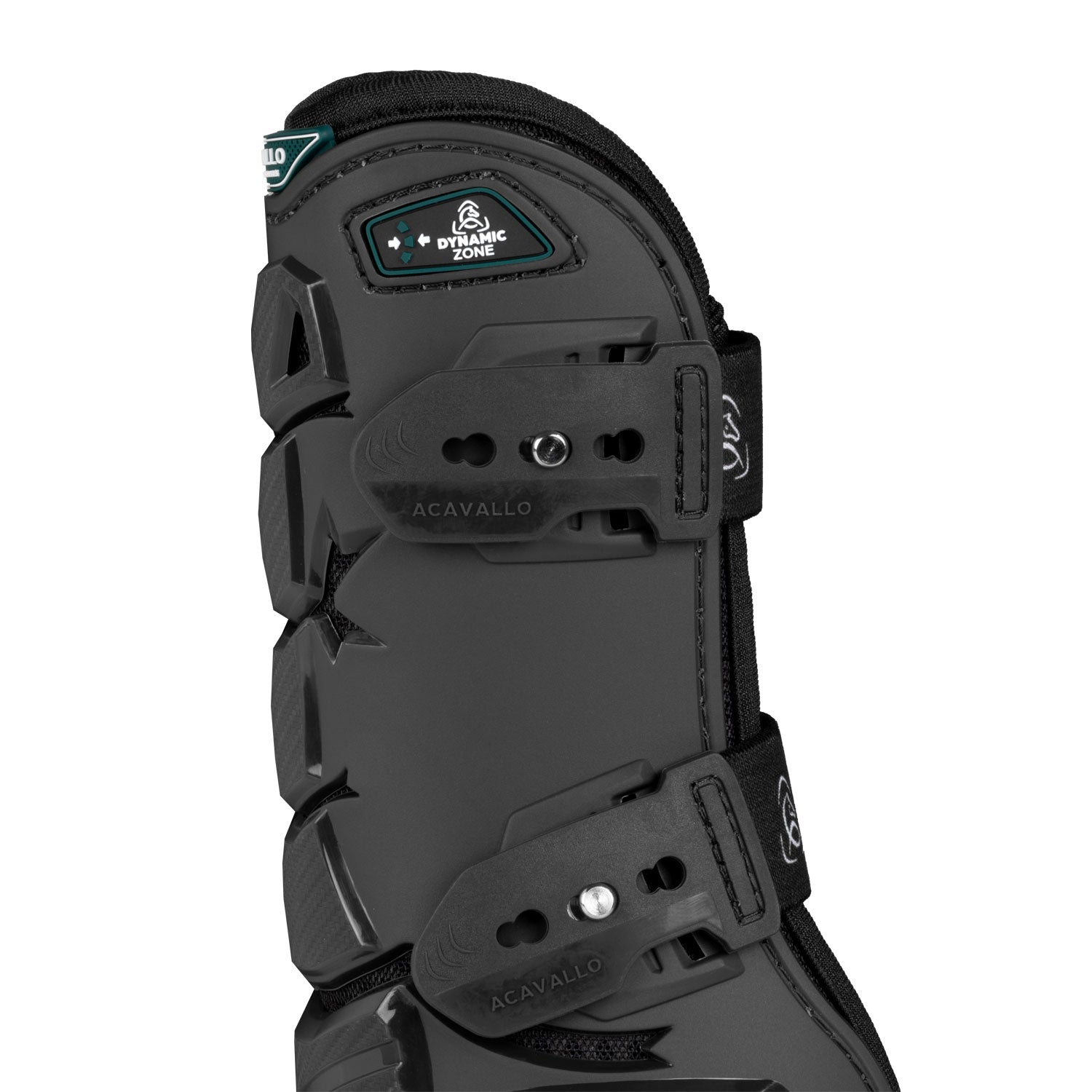 Flexible tendon protection boots with secure rubber straps