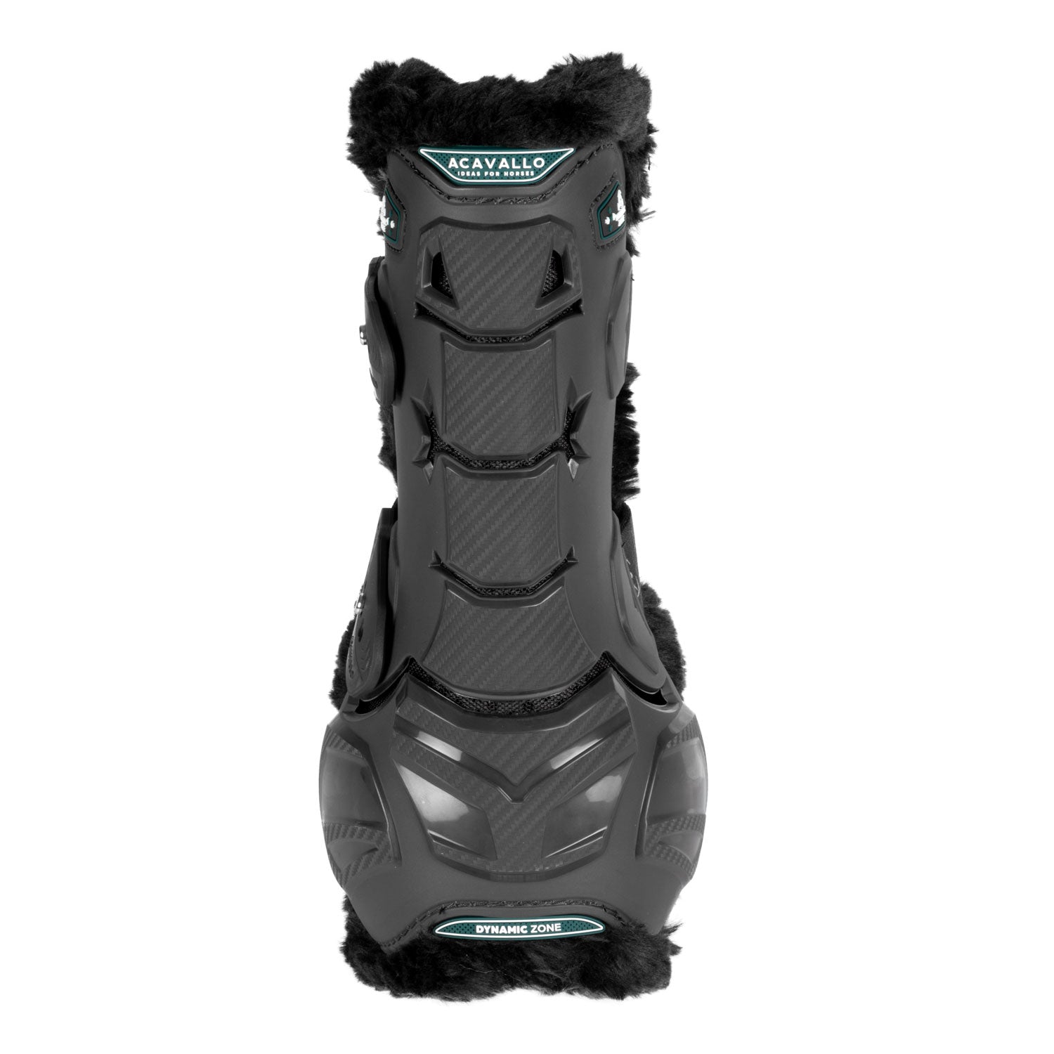 Breathable sheepskin tendon boots for jumping horses