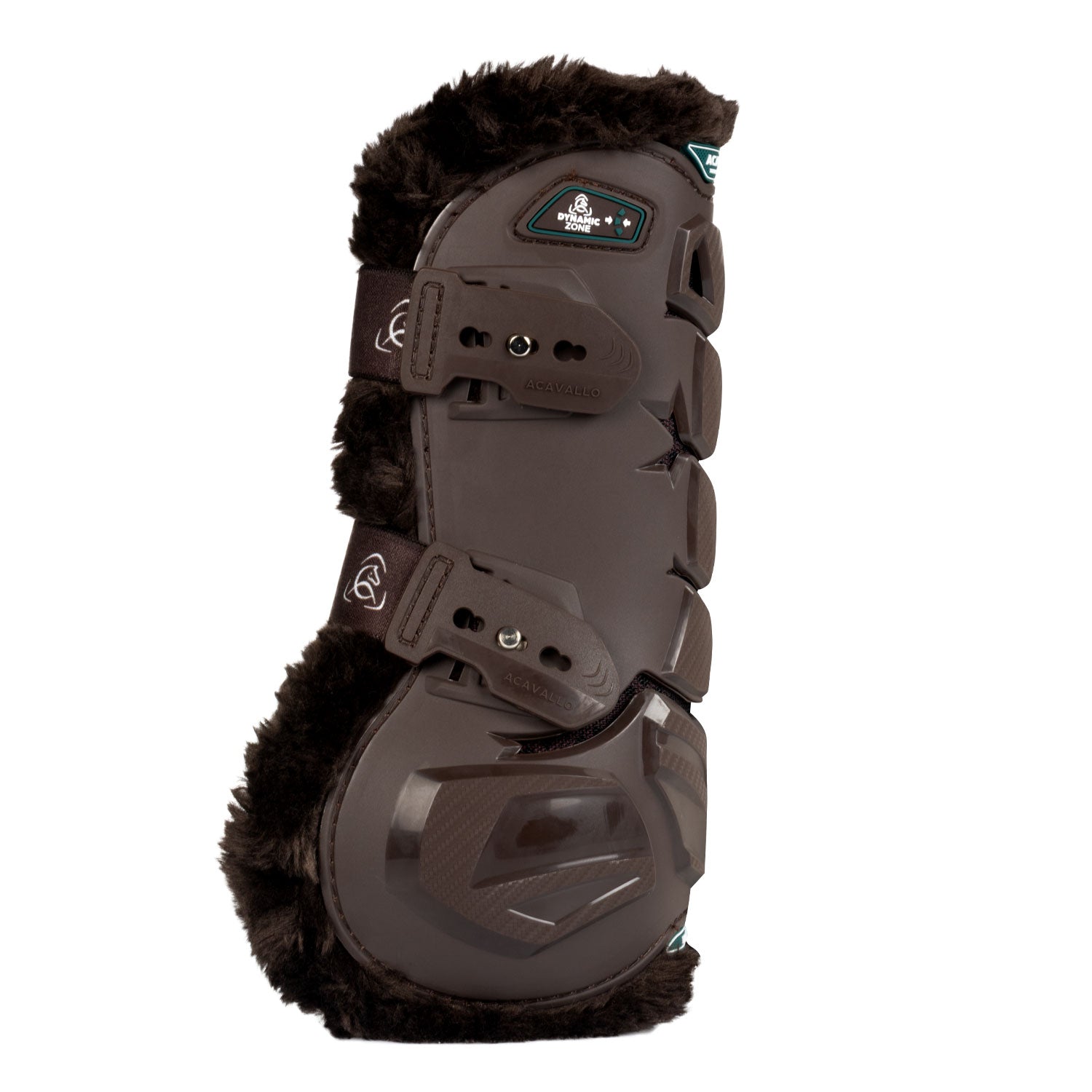 Non-slip ergonomic horse boots with quick closure