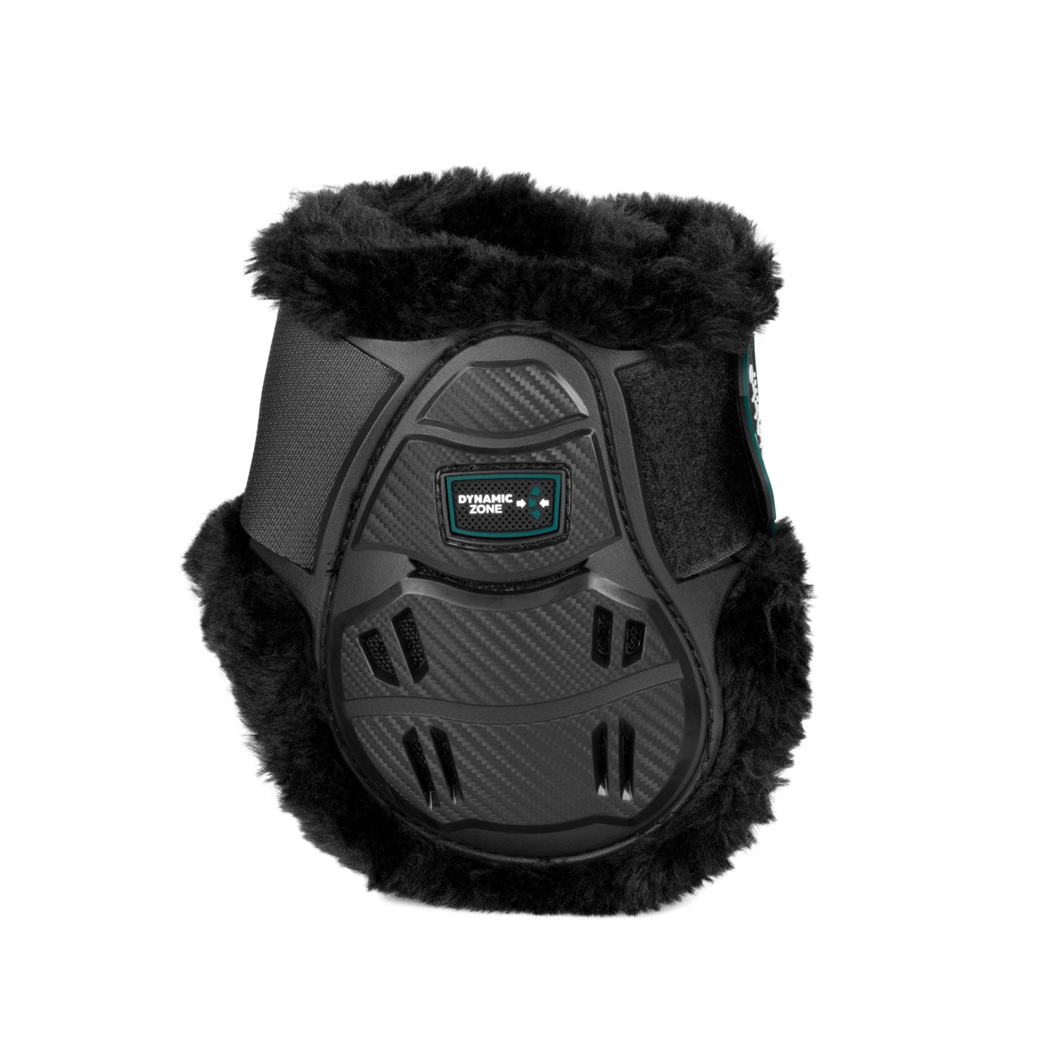 Acavallo fetlock boots with synthetic sheepskin lining black