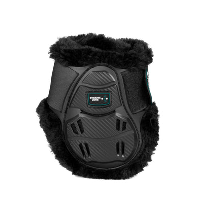 Acavallo fetlock boots with synthetic sheepskin lining black