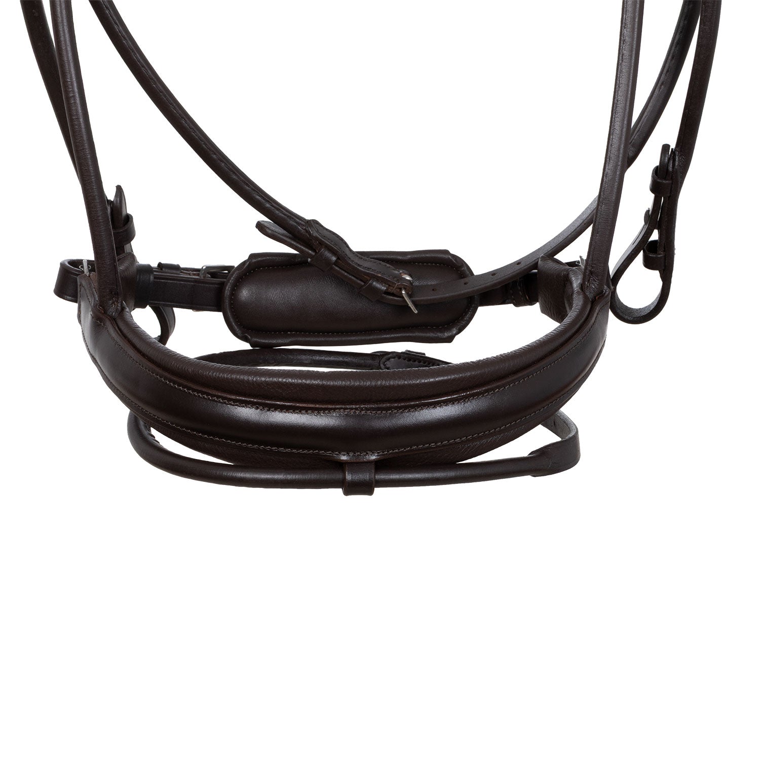 Anatomic dressage bridle in brown leather