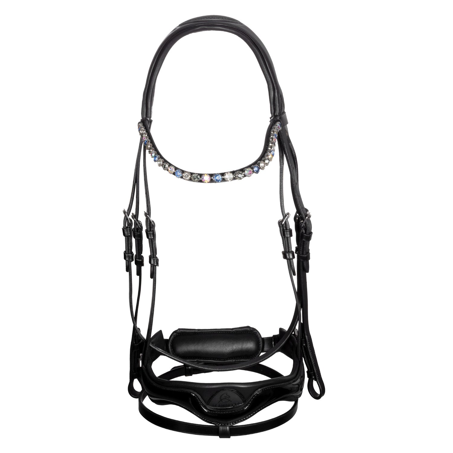 Acavallo luxury anatomical bridle for horses black