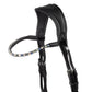 Elegant black bridle with rhinestone detailing