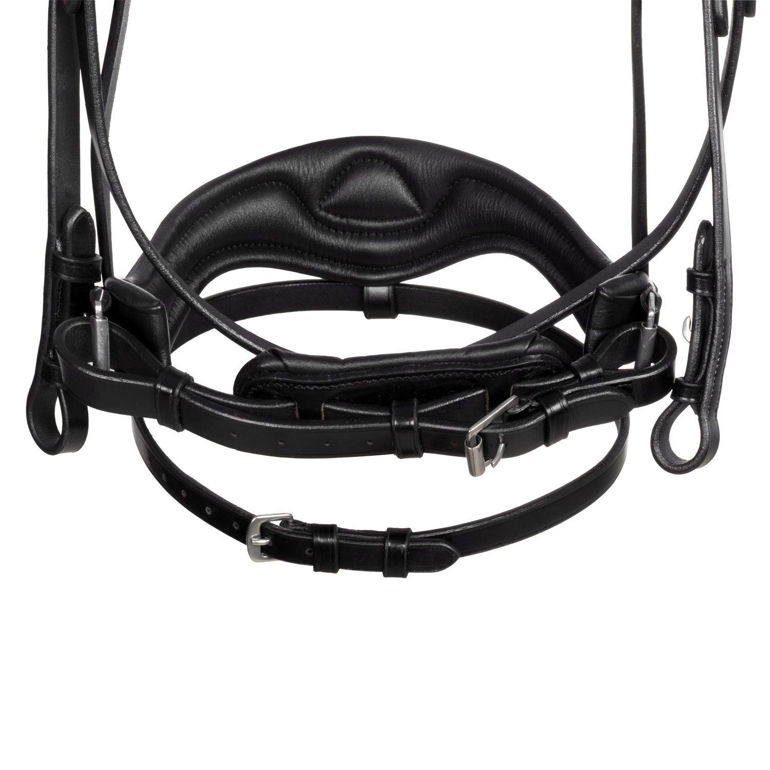 Comfortable equestrian bridle with ergonomic headpiece