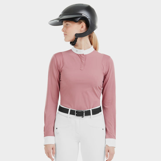 pink long sleeve show shirt