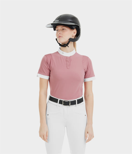 pink equestrian show shirt
