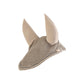 Beige soundless ear bonnet for horses