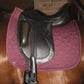 Bordeaux colored dressage saddle blanket
