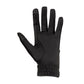 technical horse riding gloves black