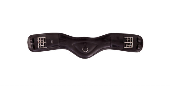Anatomical leather dressage girth