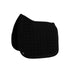 Luxury black saddle blanket for dressage horse