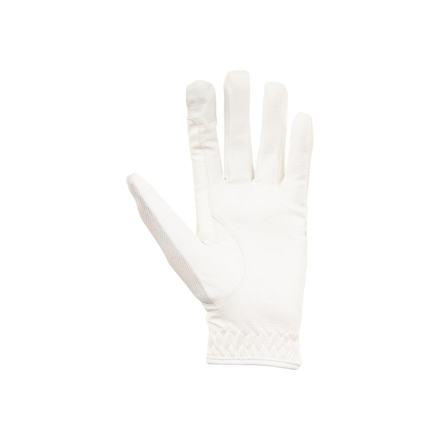 White horse riding gloves with grip