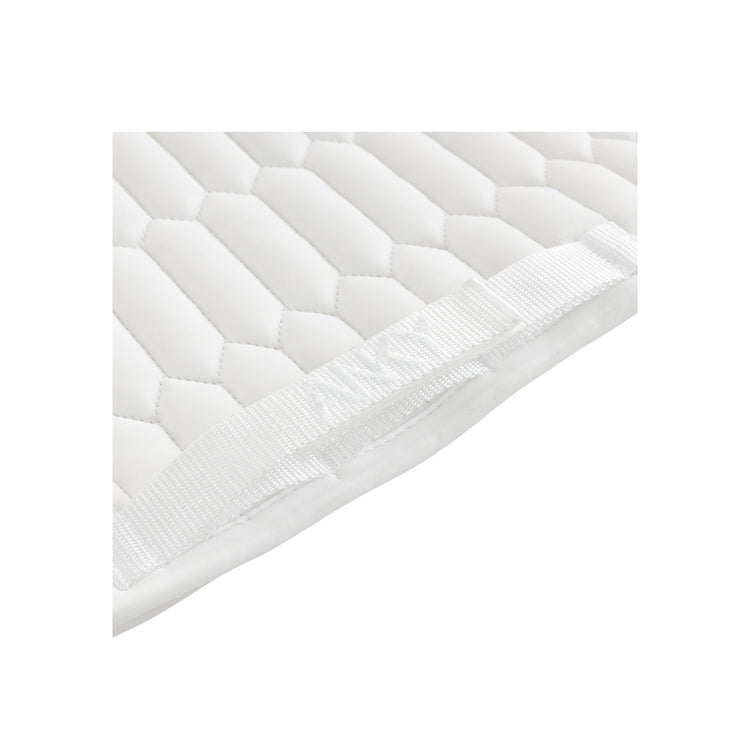 White Saddle Blanket for dressage