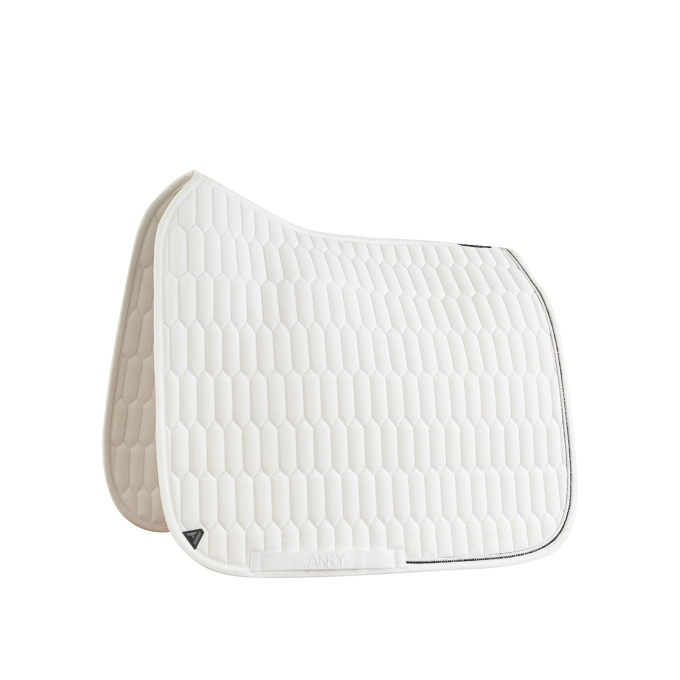 white dressage saddle pad