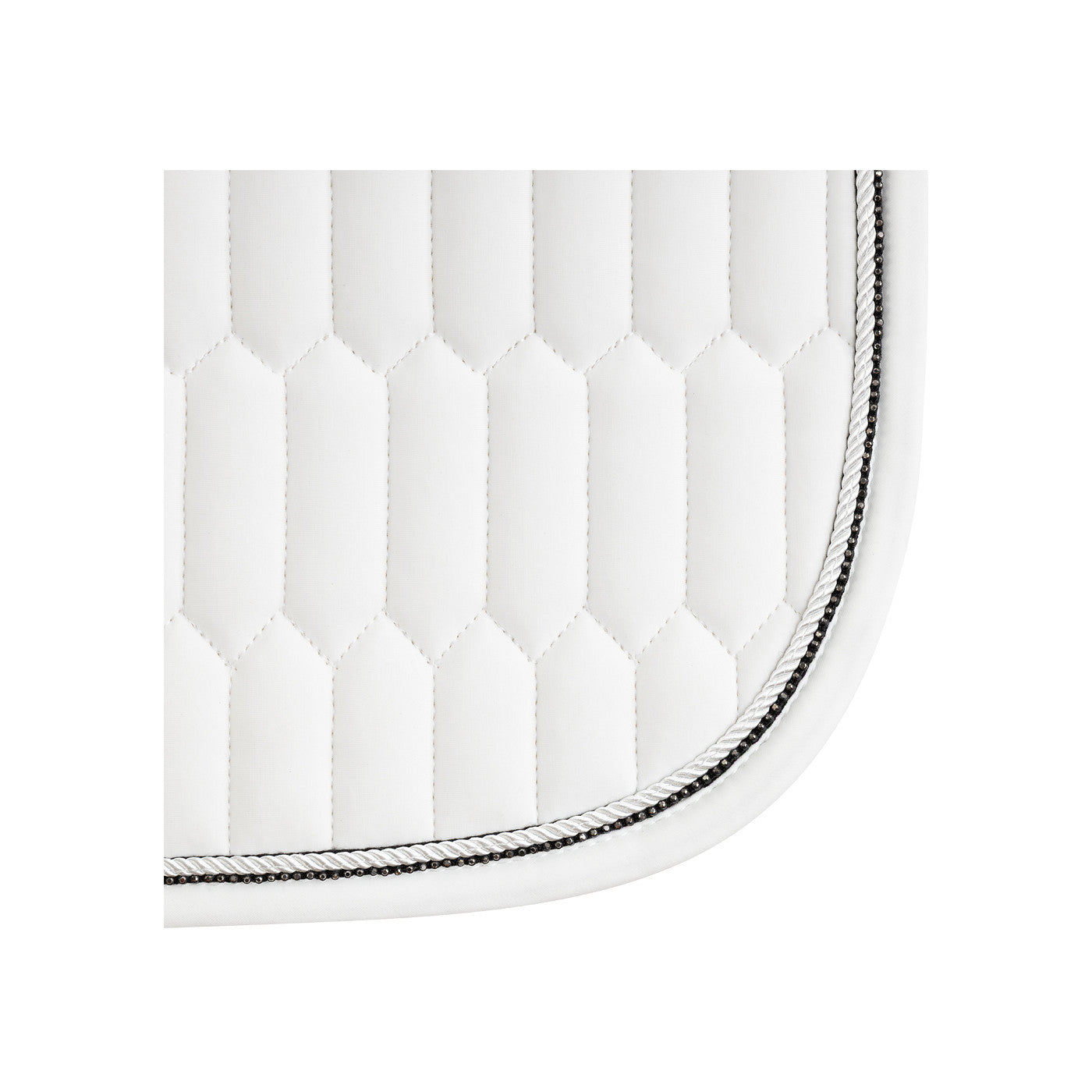 White Saddle pad with no logos for dressage