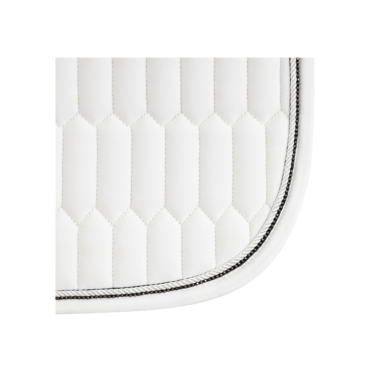 White Saddle pad with no logos for dressage