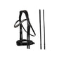 Anatomic double dressage bridle black
