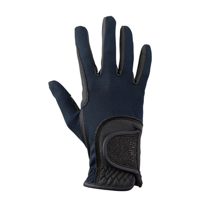 Navy horse riding gloves