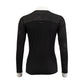 luxury ladies black show shirt with glitter