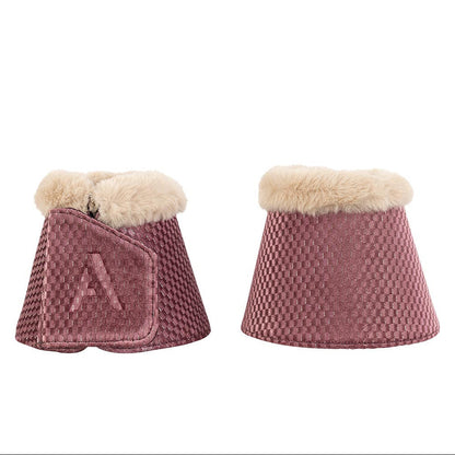 Anky Check Velvet Overreach Boots Mauve
