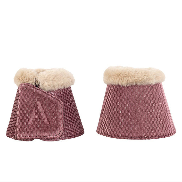 Anky Check Velvet Overreach Boots Mauve