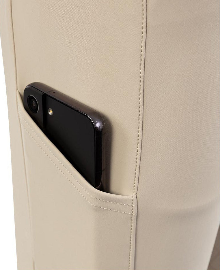 Riding breeches beige with phone pocket