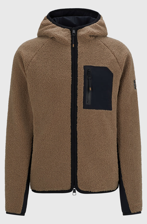Chaqueta Híbrida Teddy Puffer para Hombre Rusel