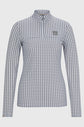 Houndstooth equestrian base layer for women