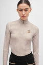 Equestrian shirt in houndstooth