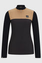 Equestrian base layer in camel and black