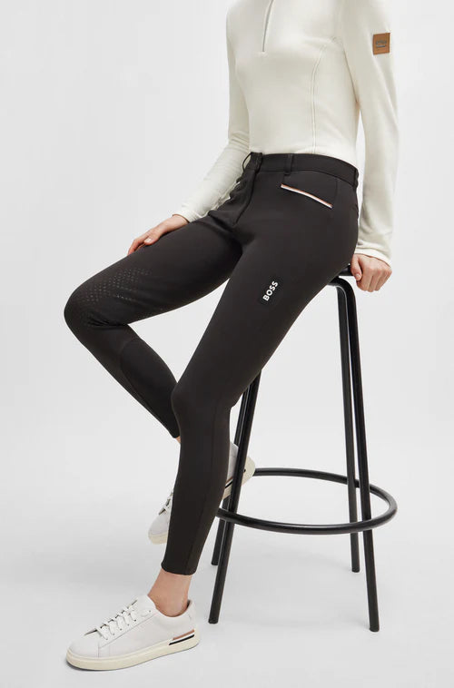 Boss pantalón ecuestre marrón mujer