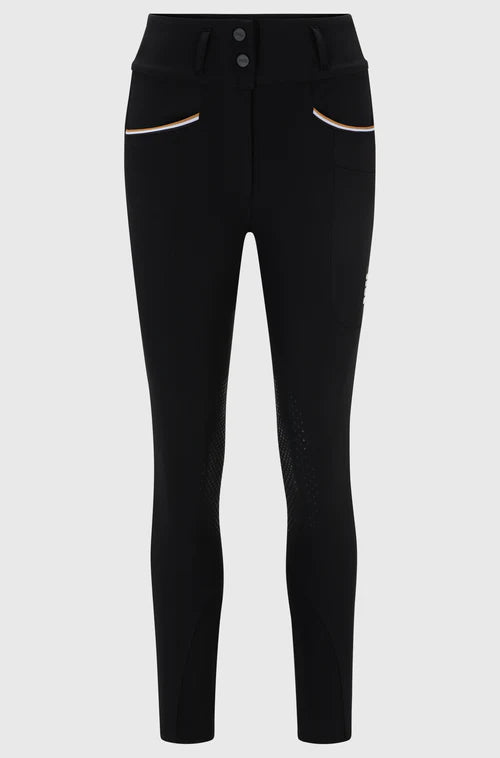 High waist knee grip breeches black 