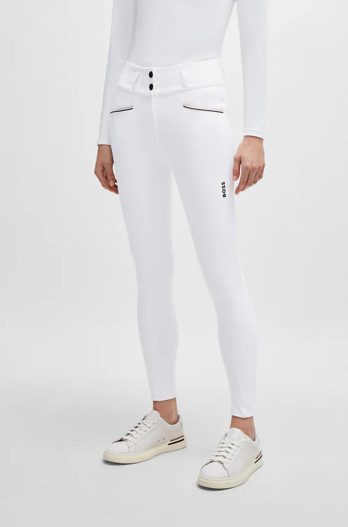 White High waist riding breeches for women