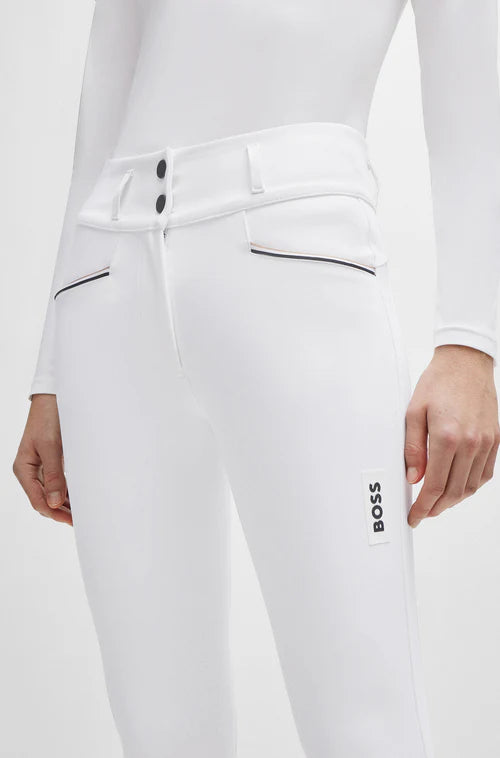 White high waist knee grip ladies breeches