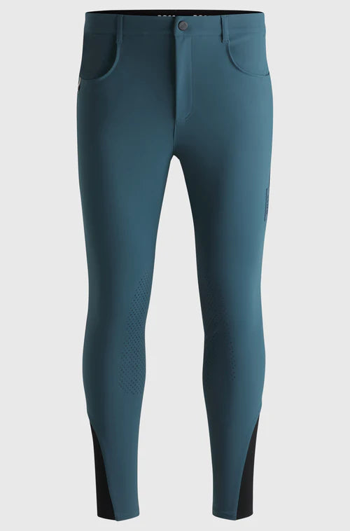 Pantalones de montar para hombre con grip en las rodillas James Azul Norte