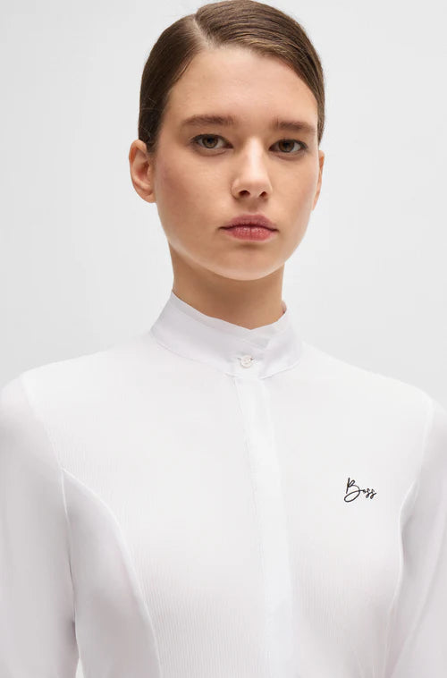 Camisa ecuestre de manga larga BOSS para mujer