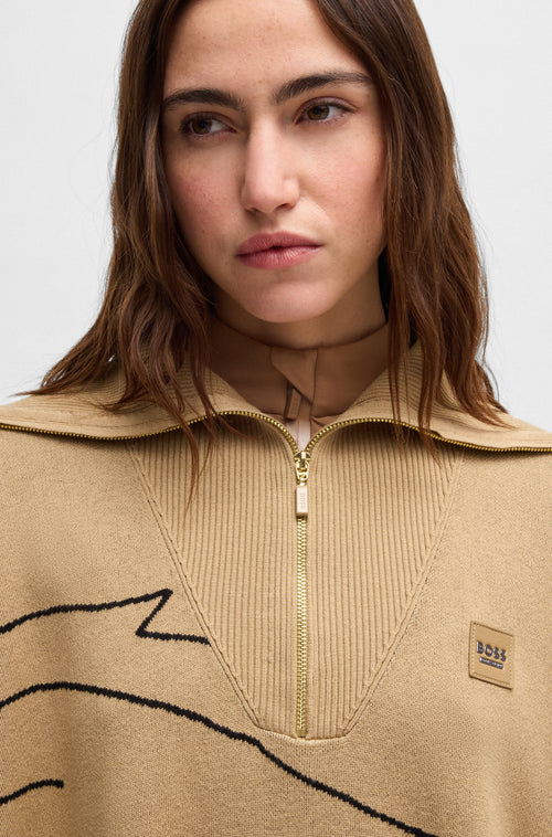 Close up of the Boss Equestrian Alisha cape